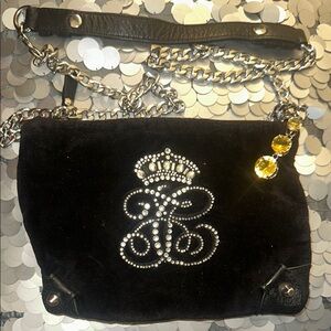 Rhinestone crusted juicy couture Chain Shoulder Bag